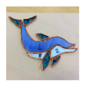 dolphin in blue